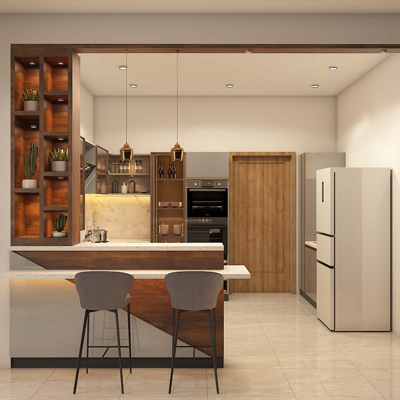 Modern Kitchen Interior Design in Bangalore